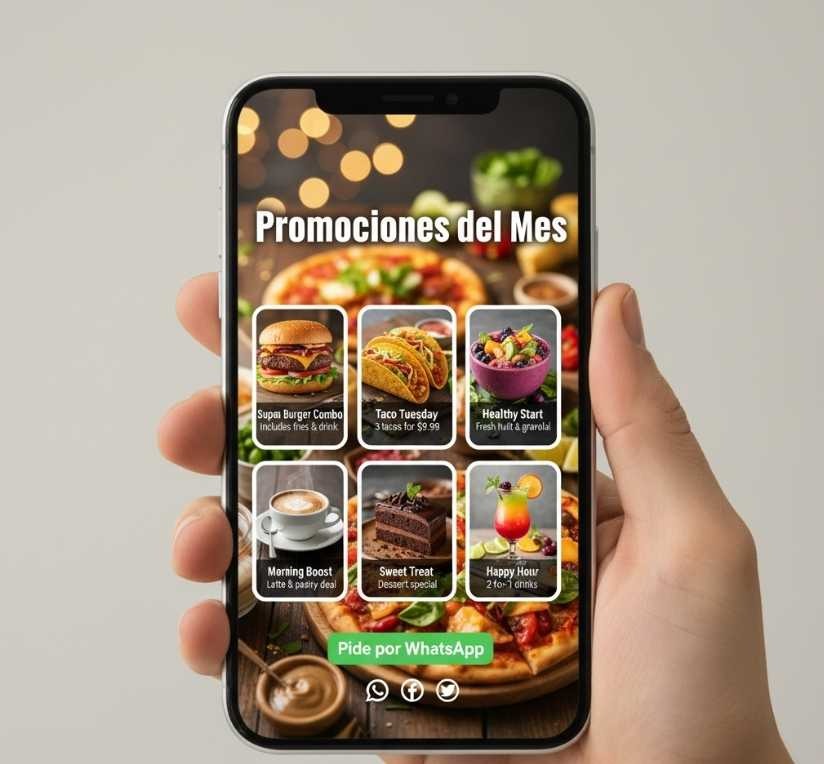 flyer vivo muestra distintos giros de negocios